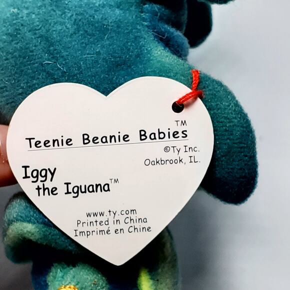Iggy The Iguana 1993 Teenie Beanie Babies Collection - Picture 5 of 6